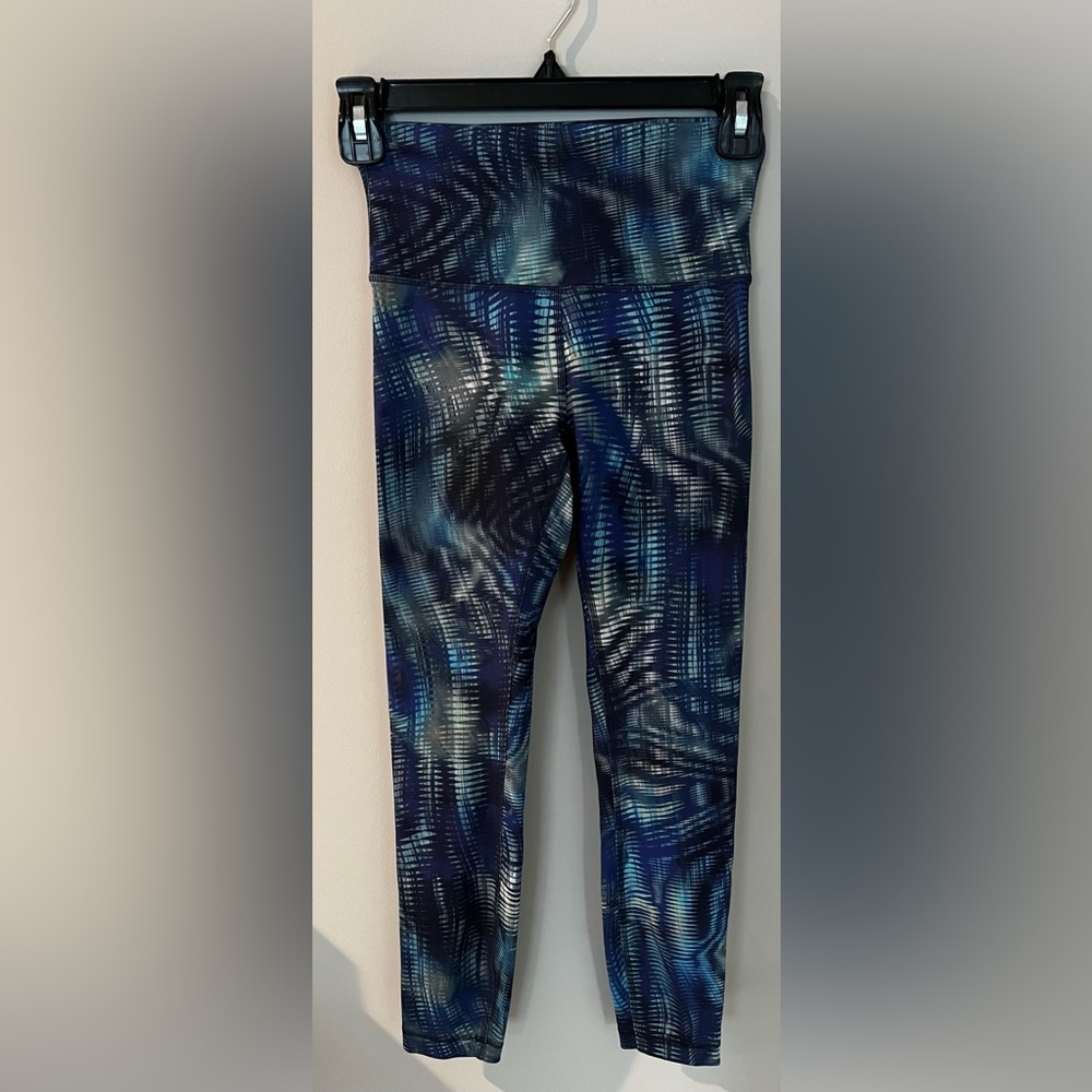 Lululemon Athletica Blue Patterned Leggings